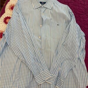Vineyard Vines Light Blue Gingham Shirt